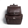 Brown Finished Leather Backpack