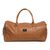 Camel Tan Finished Leather Duffle Bag