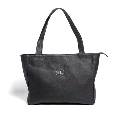 Black Tote Bag Milt Leather