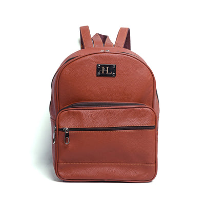 Dark Tan Milt Leather Mini Backpack