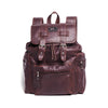 Brown Travel Finished Leather Backpack