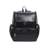 Black Finished Leather Backpack
