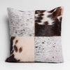 Brown Multi-Color Hair-on Leather Cushion