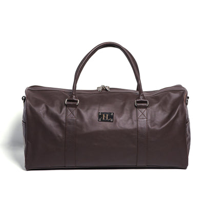 Brown Milt Leather Duffle Bag