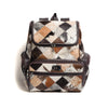 Multi Patch Brown Hair-On Leather Backpack