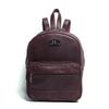 Brown Finished Leather Mini Backpack