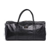 Black Finished Leather Duffle Bag