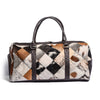 Multi Patch Hair-on Leather Duffle Bag