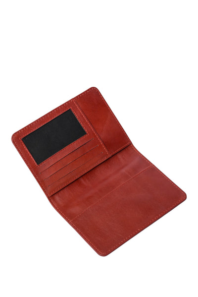 Passport Wallet Brown by Hammi Leathers