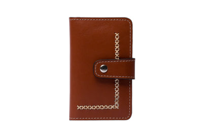 Timeless Leather Brown Wallet by Hammi Leathers
