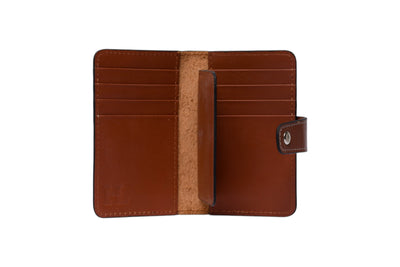 Timeless Leather Brown Wallet by Hammi Leathers