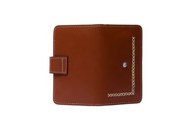 Timeless Leather Brown Wallet by Hammi Leathers