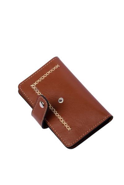 Timeless Leather Brown Wallet by Hammi Leathers