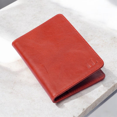 Passport Wallet Brown by Hammi Leathers