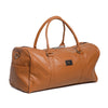 Camel Tan Finished Leather Duffle Bag