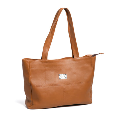 Camel Tan Tote Bag Milt Leather