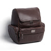 Brown Finished Leather Backpack