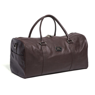 Brown Milt Leather Duffle Bag