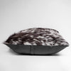 Brown & White Hair-on Leather Cushion