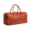 Tan Milt Leather Duffle Bag