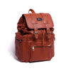 Dark Tan Travel Milt Leather Backpack