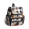 Multi Patch Black Hair-on Leather Backpack