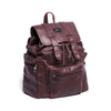 Brown Travel Finished Leather Backpack