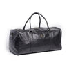 Black Finished Leather Duffle Bag