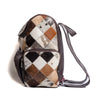 Multi Patch Brown Hair-On Leather Backpack