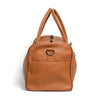 Camel Tan Finished Leather Duffle Bag