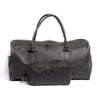 Black Milt Leather Duffle Bag