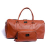 Tan Milt Leather Duffle Bag