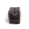 Brown & White Toiletry Bag Hair-on Leather For Men & Women