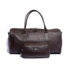 Brown Finished Leather Duffle Bag