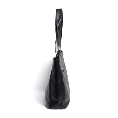 Black Tote Bag Finish Leather