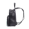 Black Finished Leather Mini Backpack