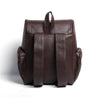 Brown Finished Leather Backpack