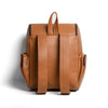 Camel Tan Finished Leather Backpack