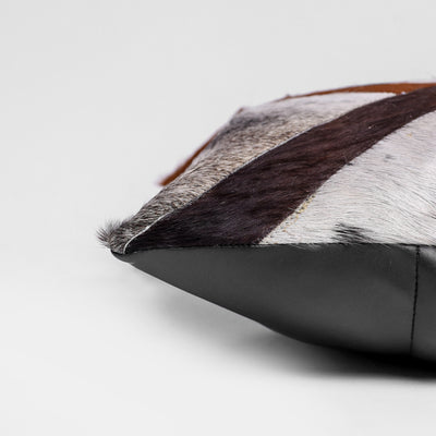 Multi Straps Hair-on Leather Cushion