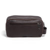 Brown & White Toiletry Bag Hair-on Leather For Men & Women