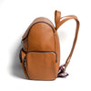 Camel Tan Finished Leather Backpack