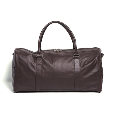 Brown Milt Leather Duffle Bag