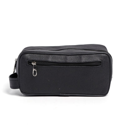 Black & White Toiletry Bag Hair-on Leather For Men & Women
