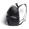 Black Finished Leather Backpack