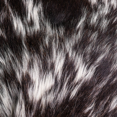 Brown & White Hair-on Leather Cushion