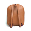 Camel Tan Finished Leather Mini Backpack