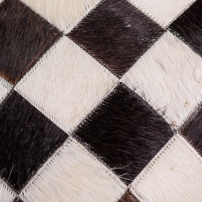 Chess Hair-on Leather Cushion