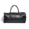 Black Finished Leather Duffle Bag