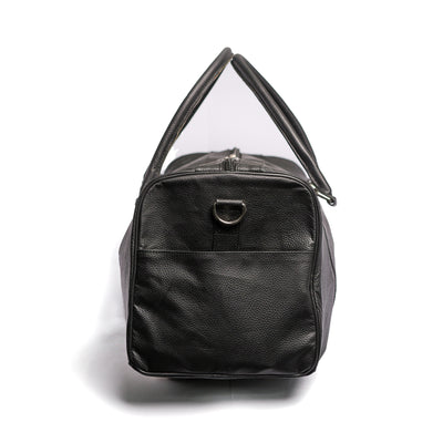 Black Milt Leather Duffle Bag