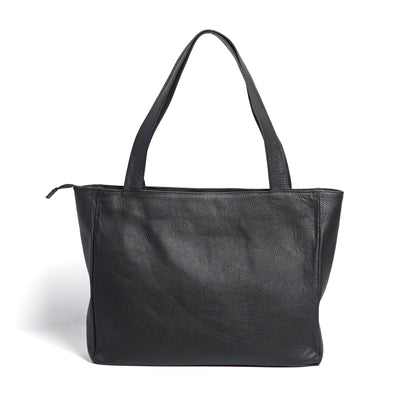 Black Tote Bag Milt Leather